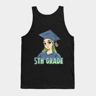 5th Grade Anime Otaku Kawaii Elementary School Tank Top